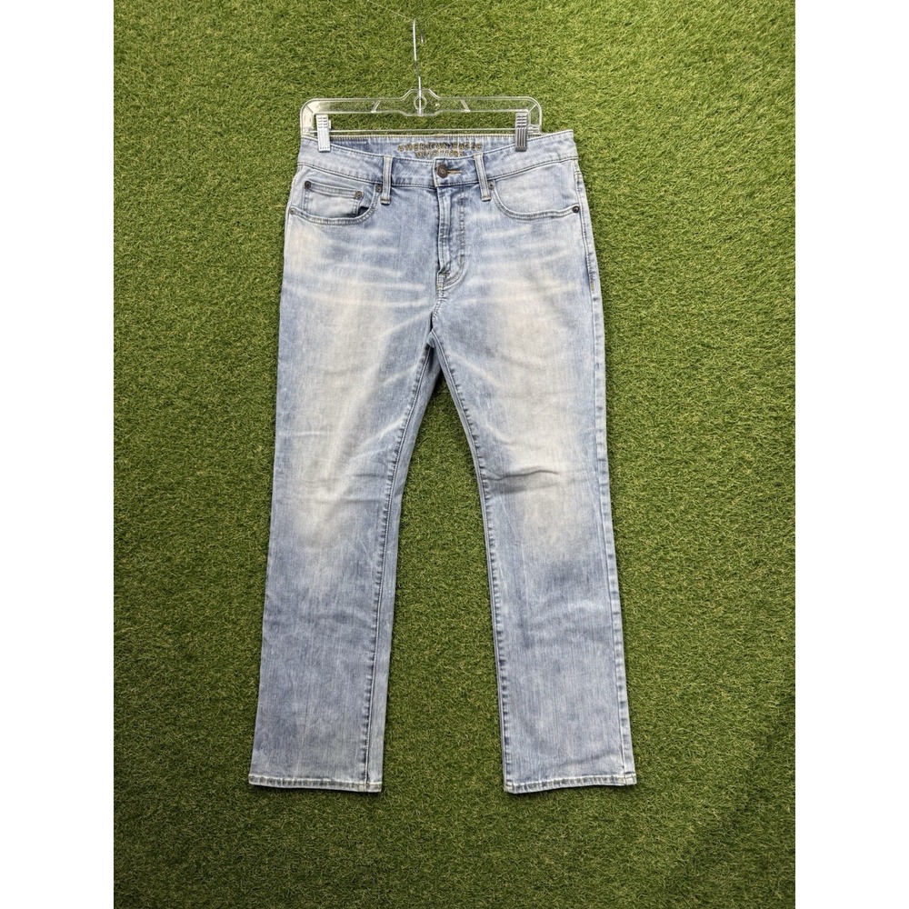 American Eagle Jeans Mens 31x30 Mid Rise Classic Boot Cut Light Wash Casual y2k
